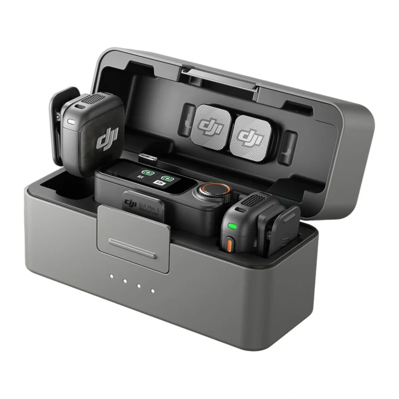 DJI Mic 3 Compact 2-Person Wireless Lavalier Microphone System
